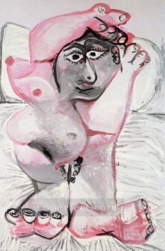Nu sofá 1967 Desnudo abstracto Pinturas al óleo